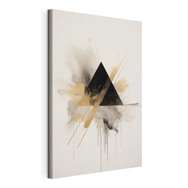 Triangle abstrait avec des touches de couleur Tableaux Triangle abstrait avec des touches de couleur