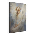 Tableaux Femme en robe blanche avec des ailes