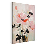 Tableaux Peinture représentant des fleurs sur un fond blanc