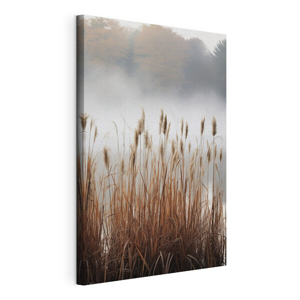 De hautes herbes avec du brouillard en arrière-plan Tableaux De hautes herbes avec du brouillard en arrière-plan