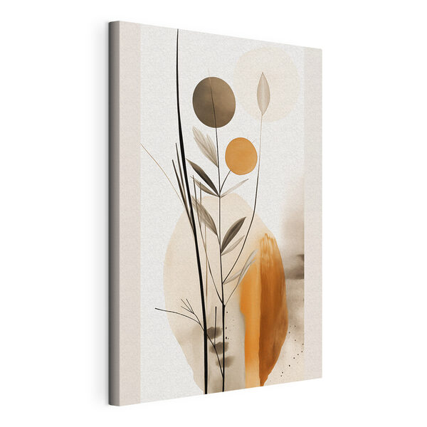 Plante avec des cercles et des feuilles Tableaux Plante avec des cercles et des feuilles