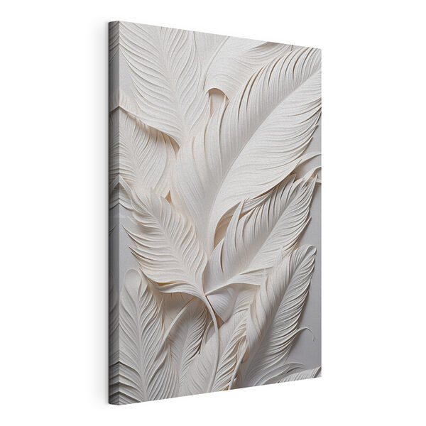 Des plumes blanches sur une surface blanche Tableaux Des plumes blanches sur une surface blanche