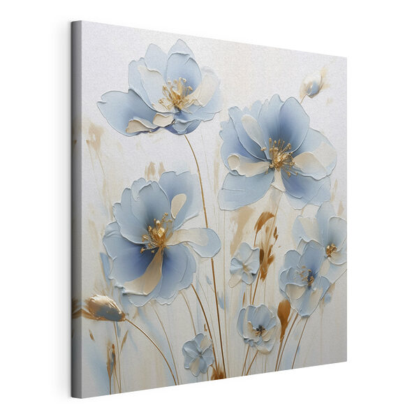 Peinture représentant des fleurs sur un fond blanc Tableaux Peinture représentant des fleurs sur un fond blanc