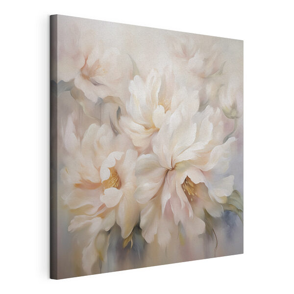Tableaux Peinture représentant des fleurs sur fond blanc