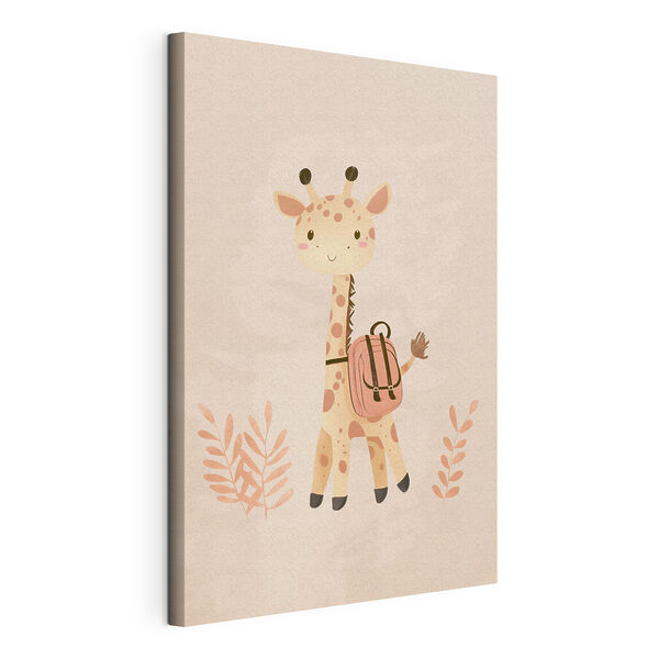 Tableaux Girafe avec un sac à dos