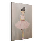 Tableaux Une petite fille en robe rose