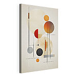 Tableaux Formes abstraites aux couleurs chaudes