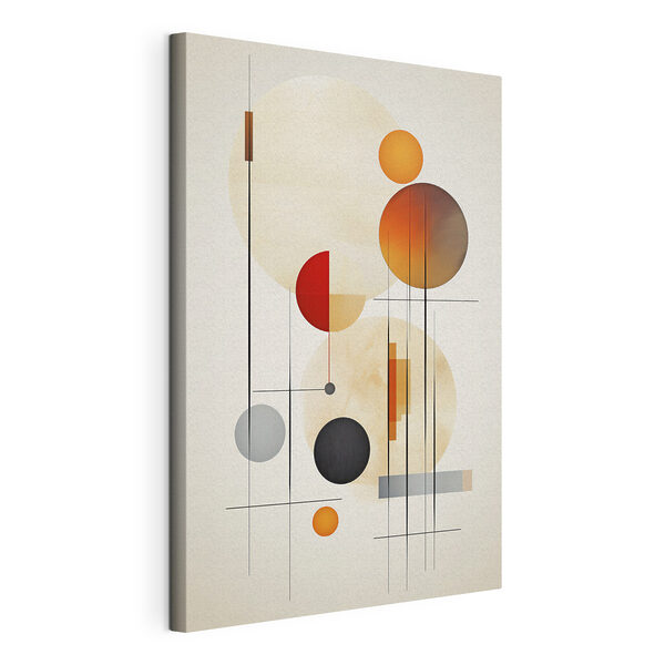 Tableaux Formes abstraites aux couleurs chaudes