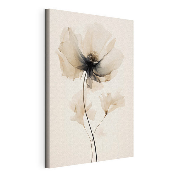 Tableaux Fleur aux pétales transparents