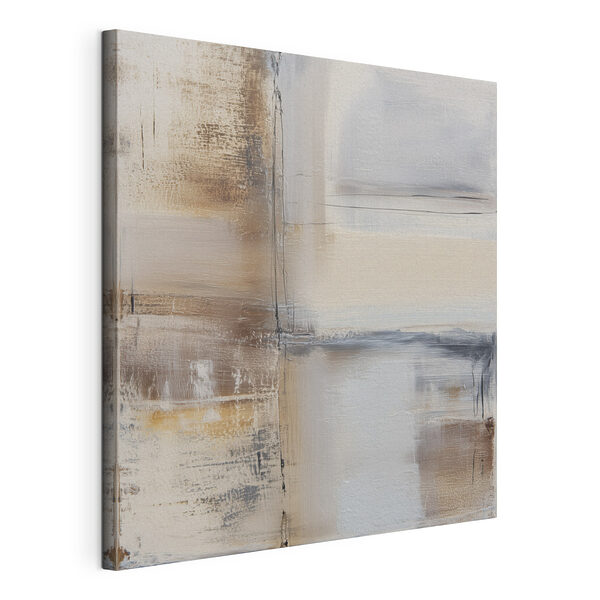 Tableaux Peinture représentant un carré blanc et marron