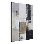 Tableaux Peinture représentant un objet rectangulaire blanc et noir