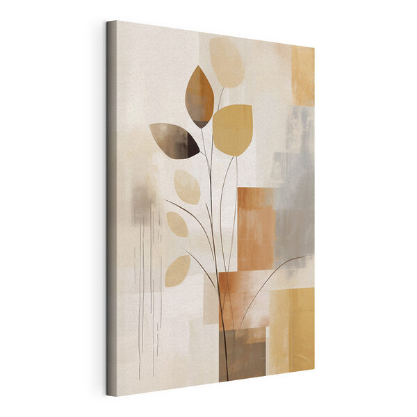 Peinture représentant une plante avec des feuilles Tableaux Peinture représentant une plante avec des feuilles