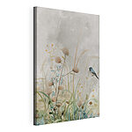 Tableaux Un oiseau dans un champ de fleurs
