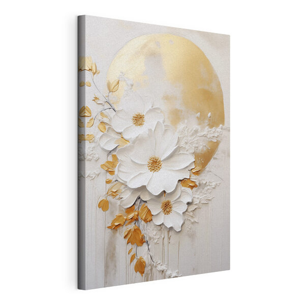 Des fleurs éclatantes sur un fond discret Tableaux Des fleurs éclatantes sur un fond discret
