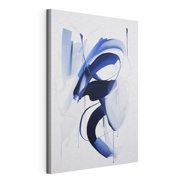 Peinture bleue et blanche Tableaux Peinture bleue et blanche