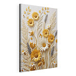 Tableaux Des fleurs en papier aux couleurs vives et aux teintes douces