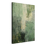 Tableaux Peinture verte et blanche