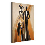 Tableaux Un homme et une femme en costume