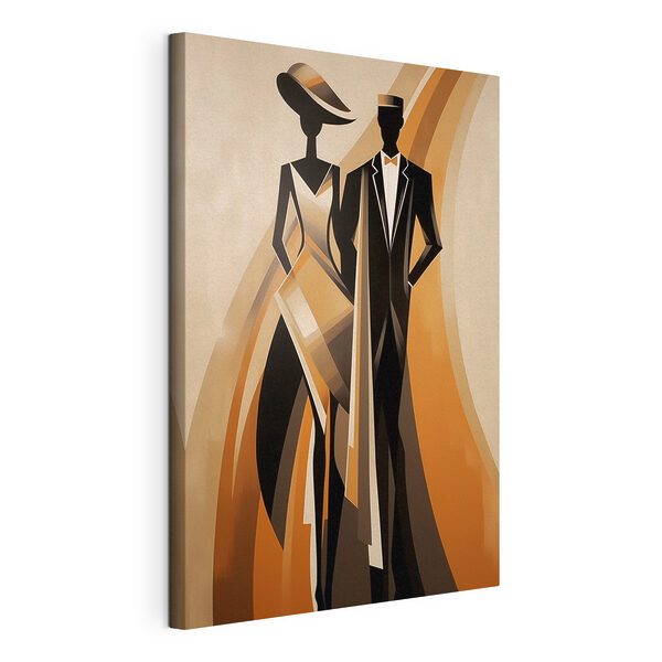 Tableaux Un homme et une femme en costume