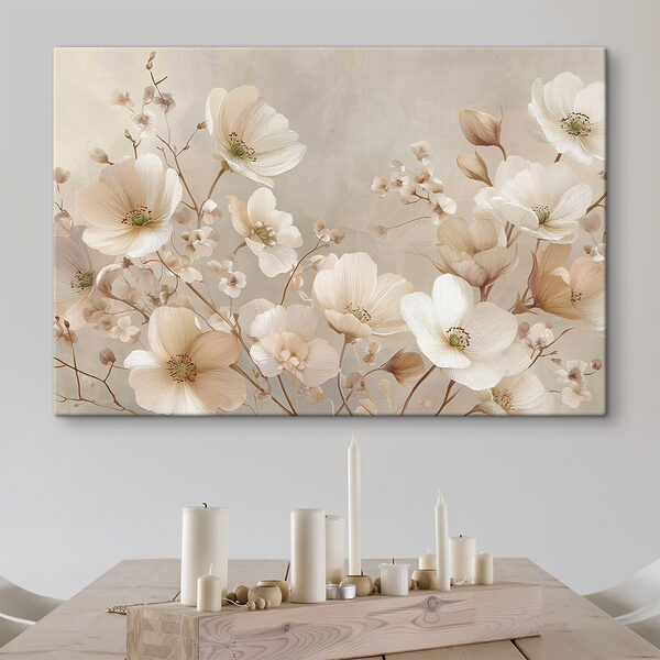 Des fleurs aux teintes douces et discrètes Tableaux Des fleurs aux teintes douces et discrètes