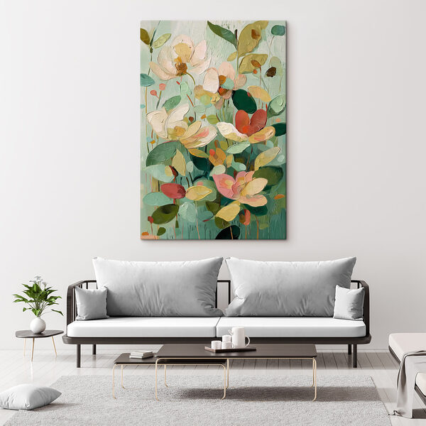 Tableaux Peinture représentant des fleurs et des feuilles