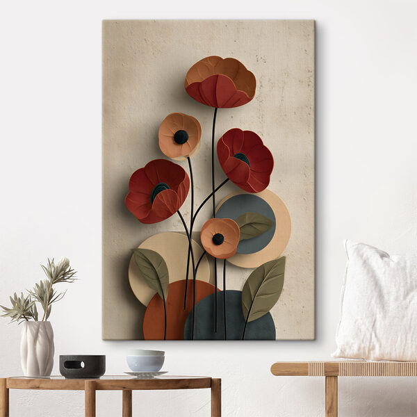 Tableaux - Des fleurs fantaisistes aux teintes éclatantes