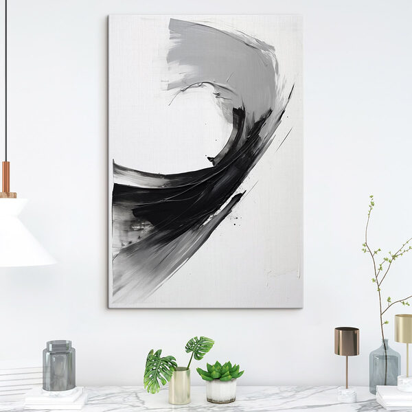 Peinture en noir et blanc Tableaux Peinture en noir et blanc