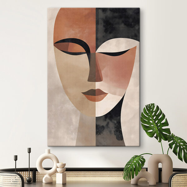 Tableaux Visage aux couleurs variées