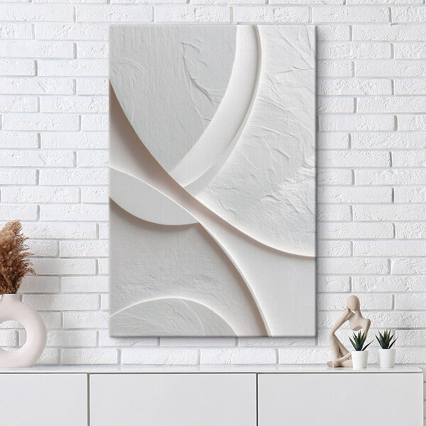 Surface blanche aux lignes courbes Tableaux Surface blanche aux lignes courbes