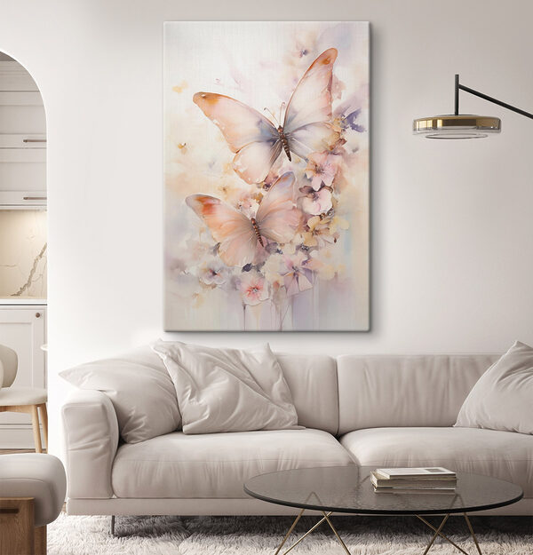 Des papillons sur une fleur Tableaux Des papillons sur une fleur