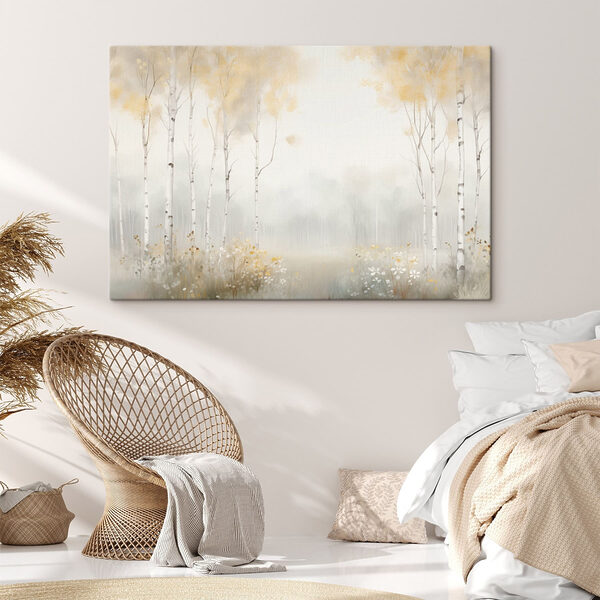 Tableau représentant une forêt avec des arbres et des fleurs Tableaux Tableau représentant une forêt avec des arbres et des fleurs