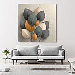 Tableaux Groupe de feuilles sur une branche