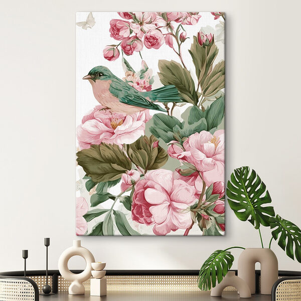 Un oiseau sur une fleur Tableaux Un oiseau sur une fleur