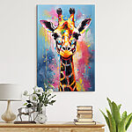Tableaux Peinture représentant une girafe