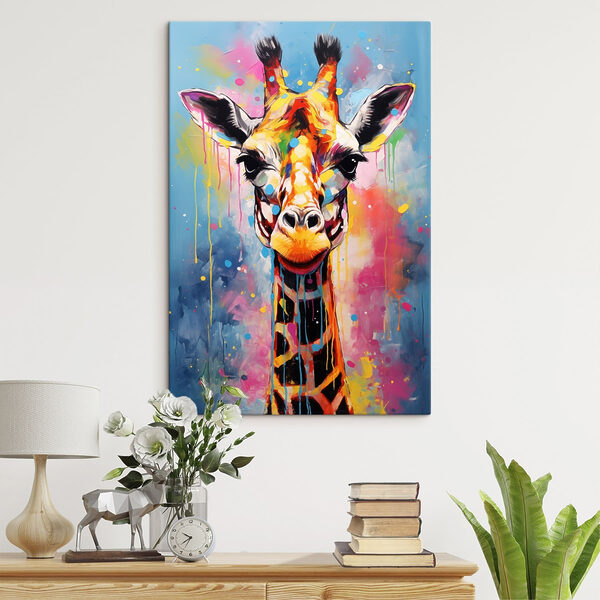 Tableaux Peinture représentant une girafe