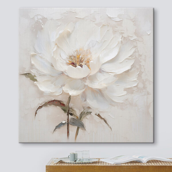 Peinture représentant une fleur blanche Tableaux Peinture représentant une fleur blanche