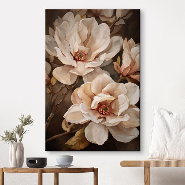 Tableaux Peinture représentant des fleurs sur une branche
