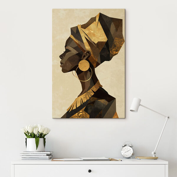 Tableaux Profil d'une femme portant un turban