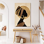 Tableaux Profil d'une femme portant un turban