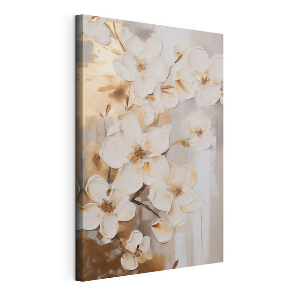 Tableaux Peinture représentant des fleurs sur un mur