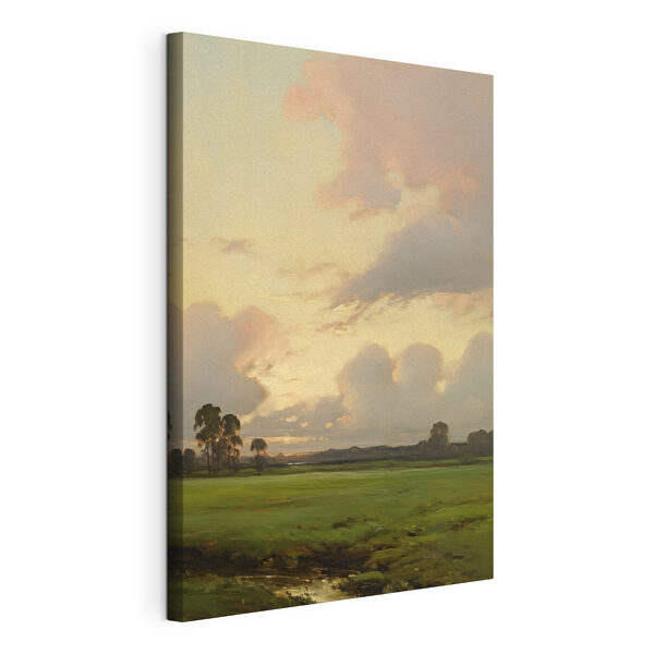 Tableaux Paysage avec des arbres et des nuages