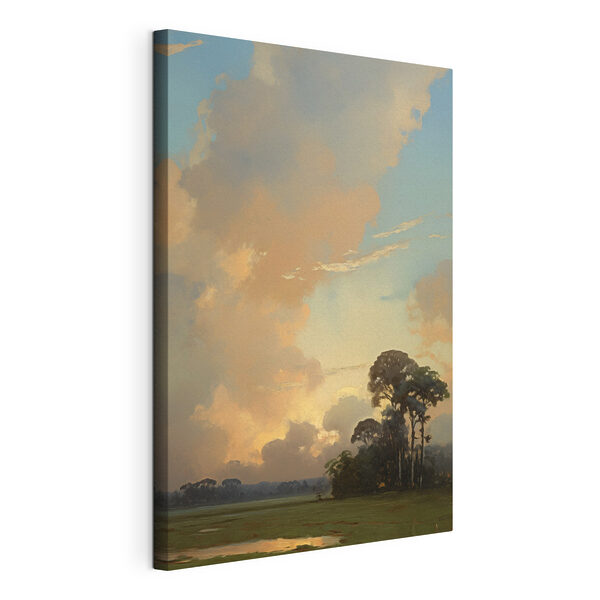 Groupe d'arbres et de nuages Tableaux Groupe d'arbres et de nuages