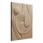 Tableaux Des courbes fluides dans des tons doux
