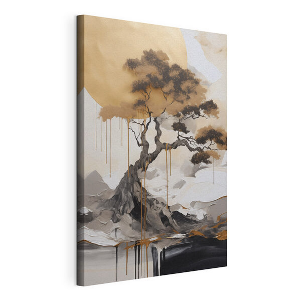 Un arbre serein sous un soleil radieux Tableaux Un arbre serein sous un soleil radieux