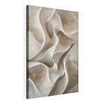 Tableaux Surface ondulée blanche et marron