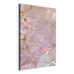 Tableaux Des textures délicates dans les tons rose et or se marient harmonieusement