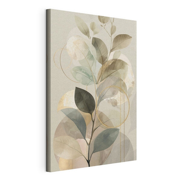 Tableaux Des verts doux et des formes subtiles s'harmonisent