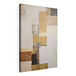 Tableaux Peinture représentant un objet rectangulaire blanc et marron