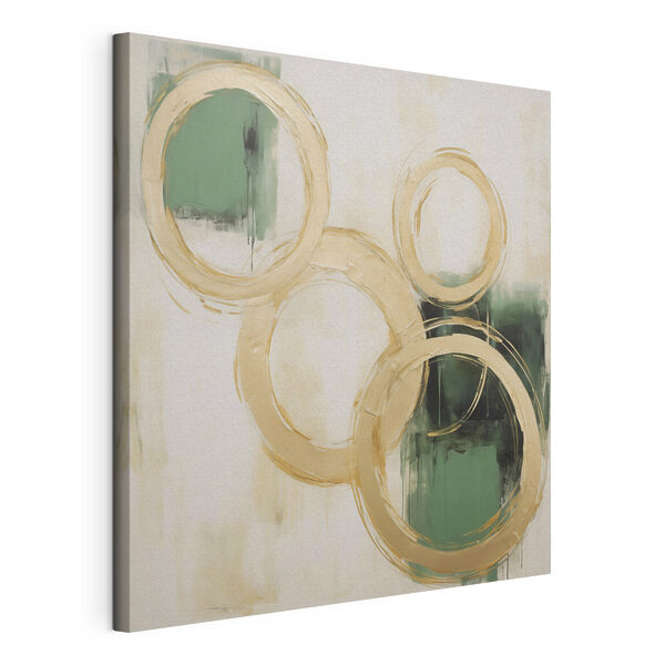 Peinture de cercles et peinture verte Tableaux Peinture de cercles et peinture verte