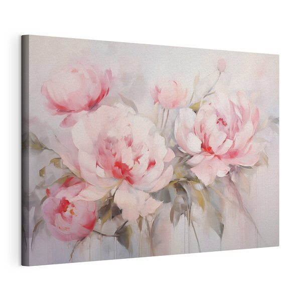 Peinture représentant des fleurs roses Tableaux Peinture représentant des fleurs roses
